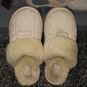 Cozy sweater knit ugg slippers